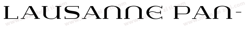 Lausanne Pan字体转换